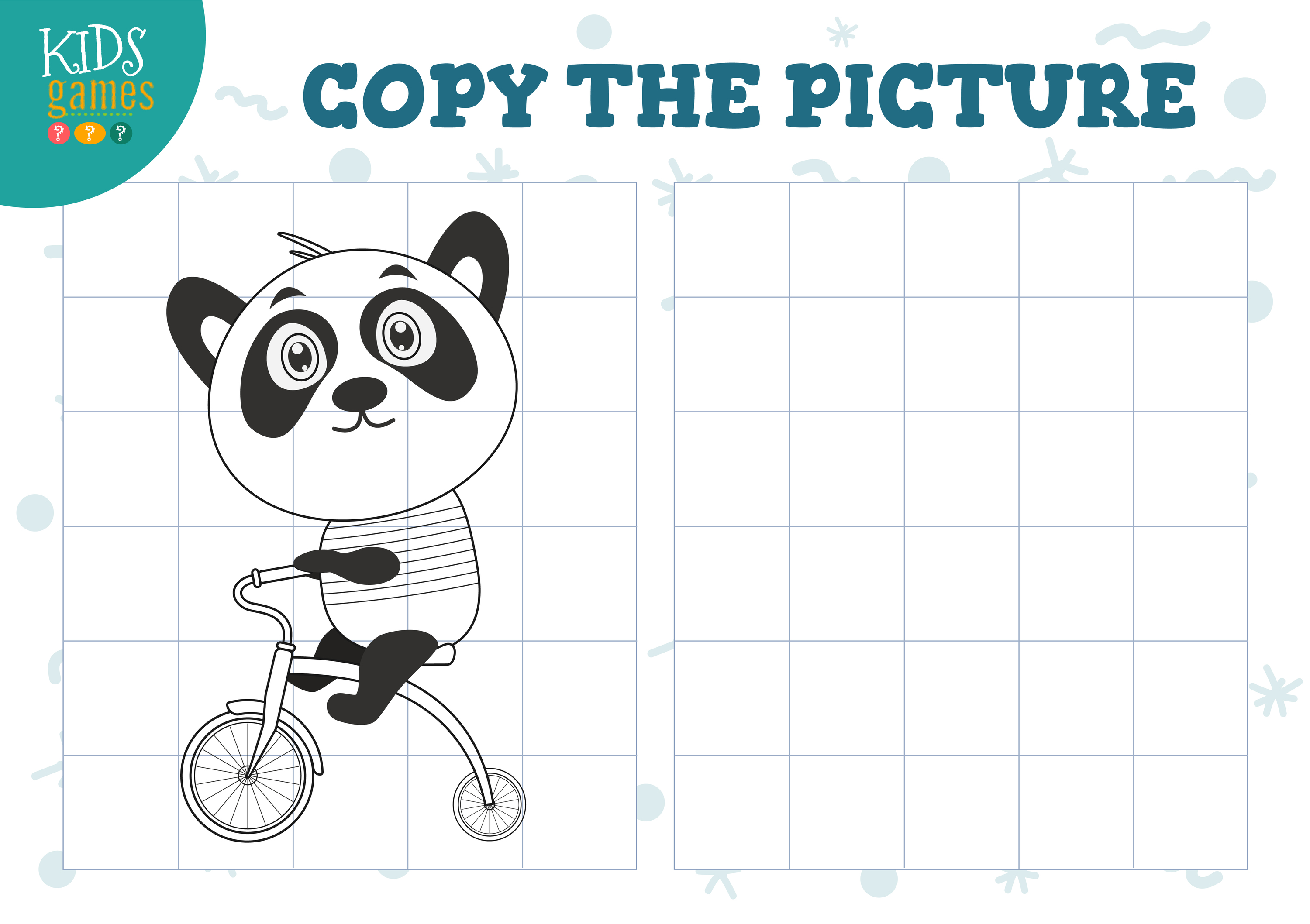 Copy Picture Vector Illustration. Educational Game For Preschool